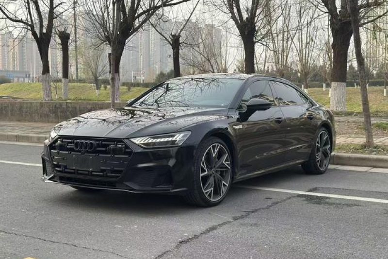 2023 Audi A7L 45 TFSI quattro S-line Black Knight Edition Низкий пробег, просторный салон, полный привод премиум-класса Экспортный подержанный автомобиль премиум-класса